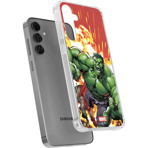 Marvel Avengers Assemble Hulk Galaxy S24 Plus Clear Case